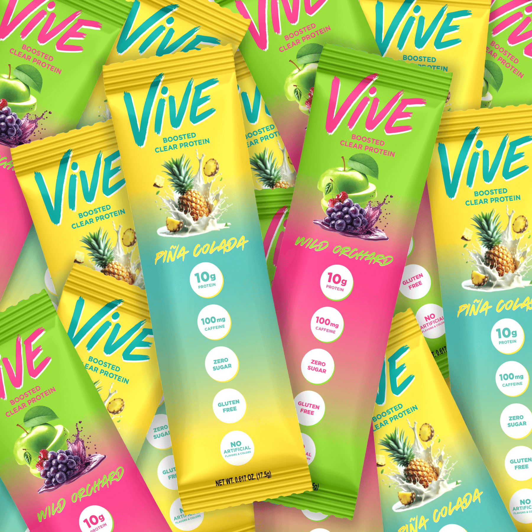 VIVE ENERGY + CLEAR PROTEIN SAMPLERS (10 PACKS)